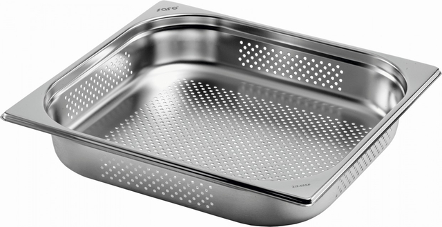 Sartén GN 2/3 150mm Inox Perforada Mesa Vapor Gastronorm Sartén Gn Contenedor