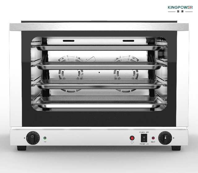 Horno de doble convención con función de humidificación. 